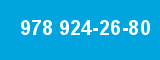 978 924-26-80